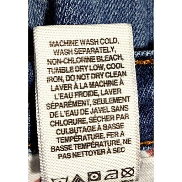 Y2K Lucky Brand Sofia Bootcut Jeans Size 12/31 Red Zipper Tape Clover Rope Pocke - Picture 9 of 12